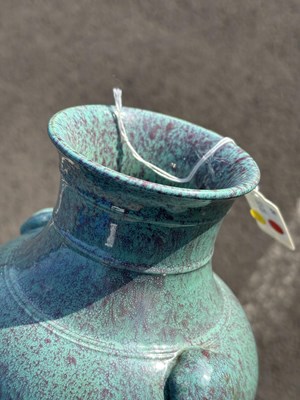 Lot 208 - A CHINESE ROBIN'S EGG-GLAZED PORCELAIN VASE