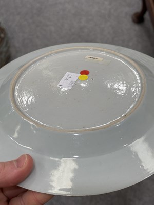 Lot 215 - TWO CHINESE BLUE AND WHITE PLATES