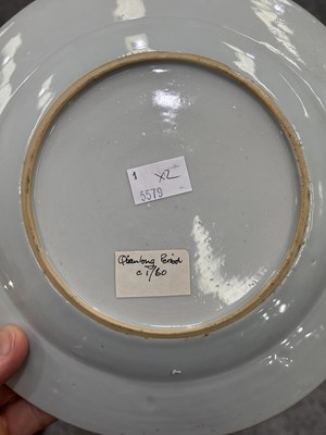 Lot 215 - TWO CHINESE BLUE AND WHITE PLATES