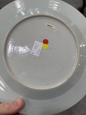 Lot 215 - TWO CHINESE BLUE AND WHITE PLATES