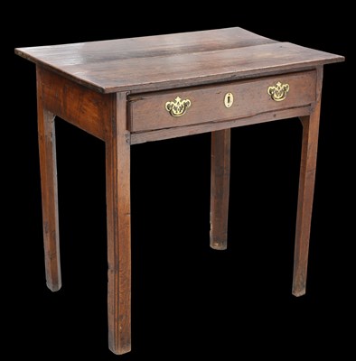 Lot 340 - AN 18TH CENTURY OAK SIDE TABLE