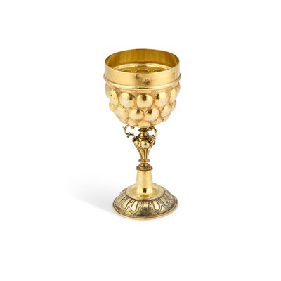 Lot A 17TH CENTURY GERMAN SILVER-GILT GOBLET