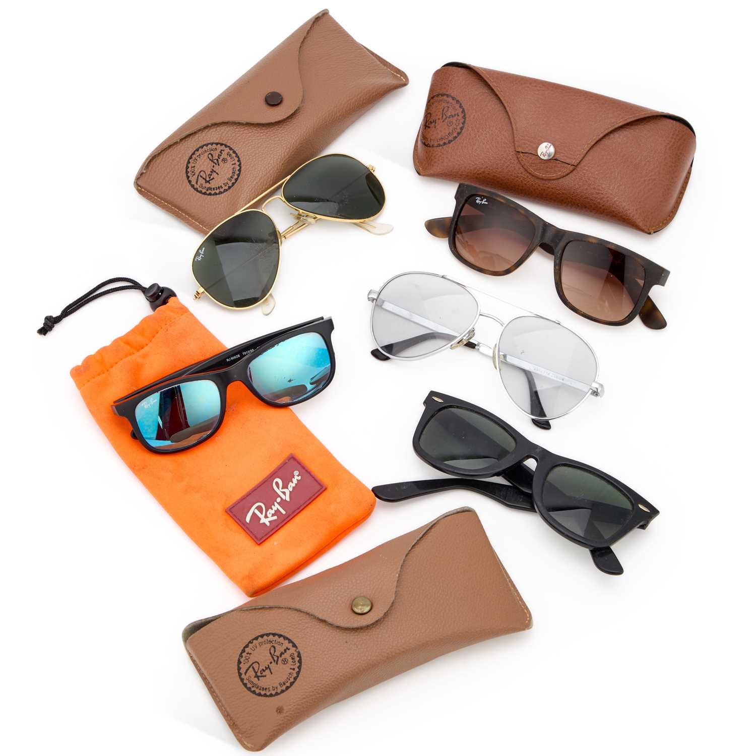 Lot 741 - A GROUP OF RAY-BAN SUNGLASSES