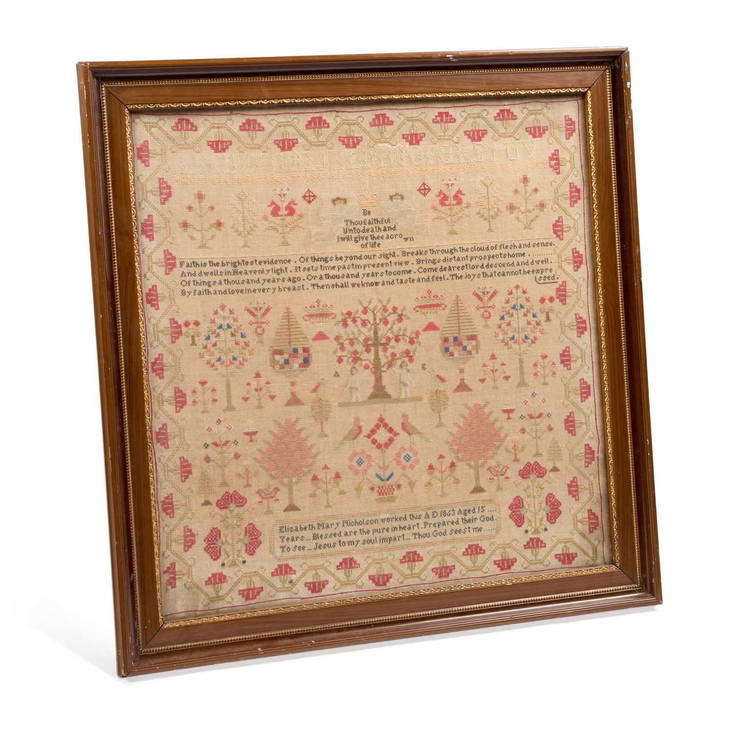 Lot 31 - A LARGE VICTORIAN SAMPLER