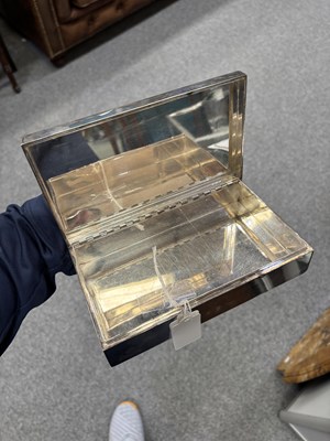 Lot 229 - AN ITALIAN SILVER AND MICROMOSAIC CIGARETTE BOX
