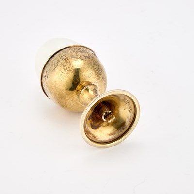 Lot 53 - ANTHONY GORDON ELSON (BORN 1935), AN ELIZABETH II SILVER-GILT AND ENAMEL SURPRISE EGG