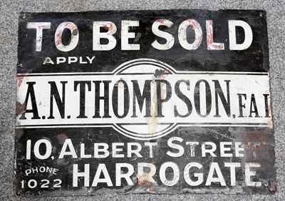 Lot 28 - AN ENAMEL SIGN