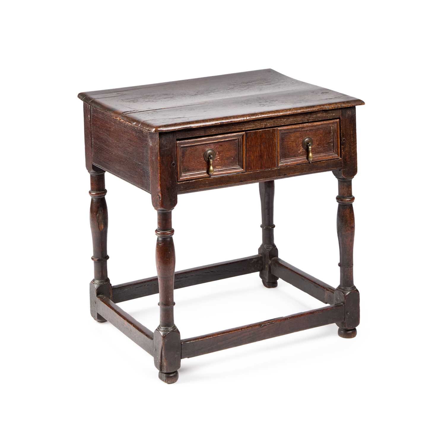 Lot 213 - A 17TH CENTURY OAK SIDE TABLE