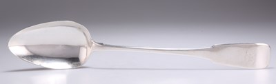 Lot 1129 - A GEORGE III IRISH SILVER BASTING SPOON