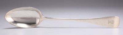 Lot 1240 - AN EDWARDIAN SILVER BASTING SPOON