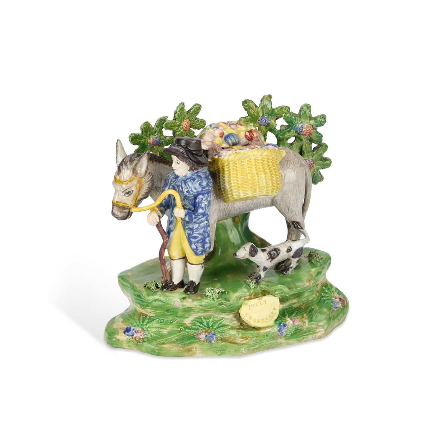 Lot 7 - A STAFFORDSHIRE GROUP OF THE JOLLY TRAVELLER