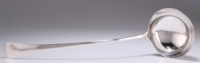 Lot 1148 - A GEORGE III SILVER SOUP LADLE