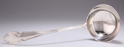 Lot 1241 - AN ELIZABETH II SILVER SOUP LADLE