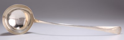 Lot 1197 - A GEORGE III SILVER SOUP LADLE