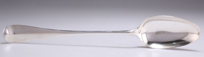 Lot 1211 - A GEORGE II SILVER BASTING SPOON