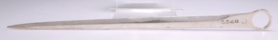 Lot 1114 - A GEORGE III SILVER MEAT SKEWER