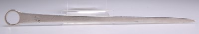 Lot 1137 - A GEORGE III SILVER MEAT SKEWER