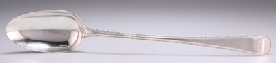 Lot 1209 - A GEORGE III SILVER BASTING SPOON