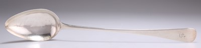 Lot 1230 - A GEORGE III SILVER BASTING SPOON