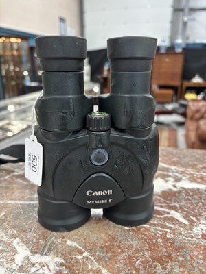 Lot 590 - A PAIR OF CANON 12X36 IS II IMAGE STABILIZER BINOCULARS