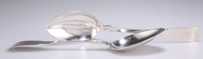 Lot 1236 - A PAIR OF GEORGE III SILVER TABLE SPOONS