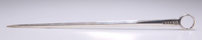 Lot 1162 - A GEORGE III SILVER MEAT SKEWER