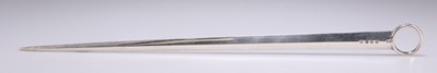 Lot 1160 - A GEORGE III SILVER MEAT SKEWER