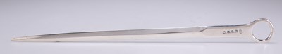 Lot 1208 - A GEORGE III SILVER MEAT SKEWER