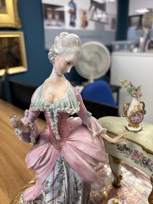 Lot 44 - A LARGE CAPODIMONTE GROUP DEPICTING A CONCERT PARTY