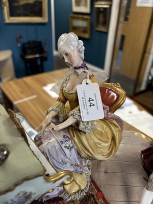 Lot 44 - A LARGE CAPODIMONTE GROUP DEPICTING A CONCERT PARTY