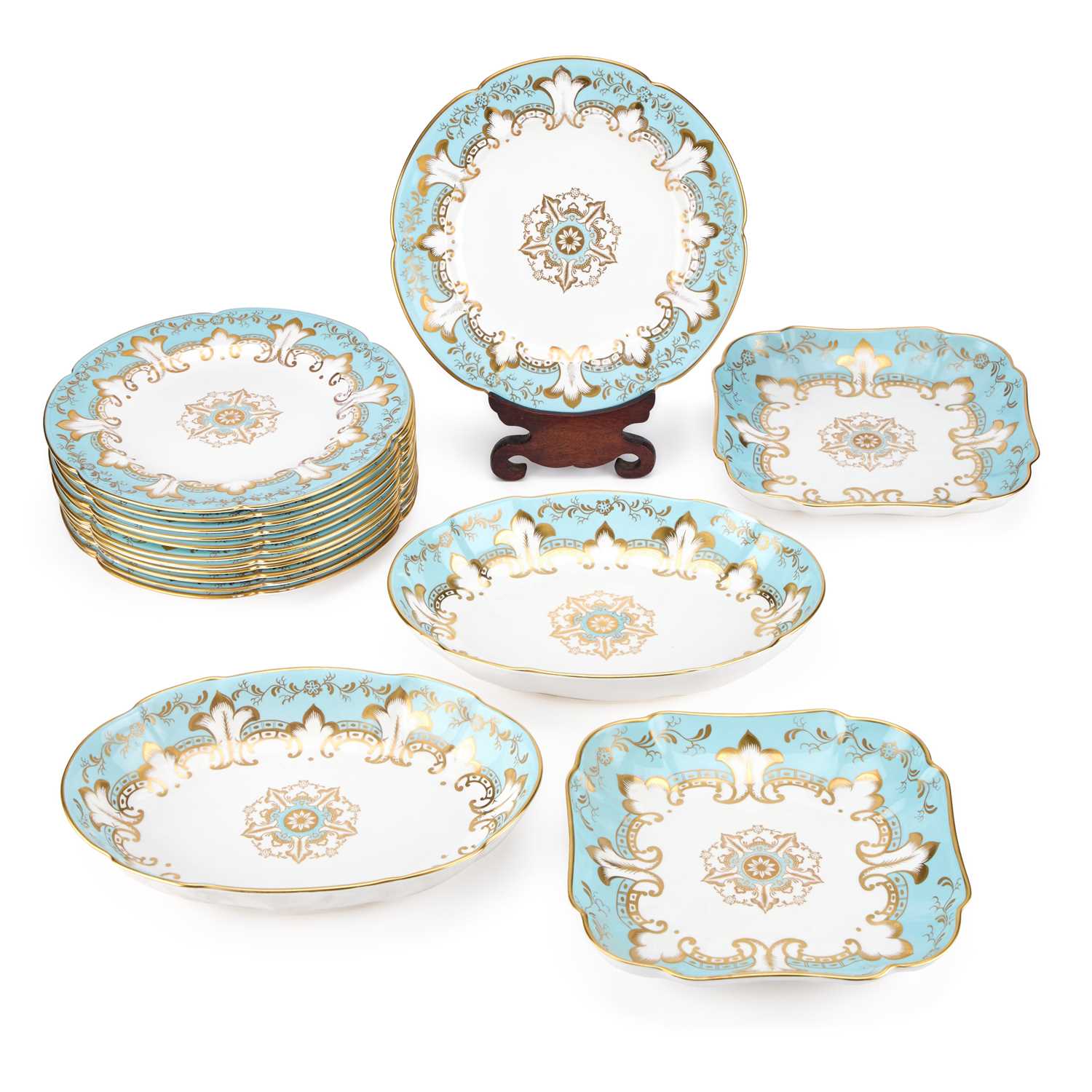 Lot 29 - A GROSVENOR CHINA DESSERT SERVICE