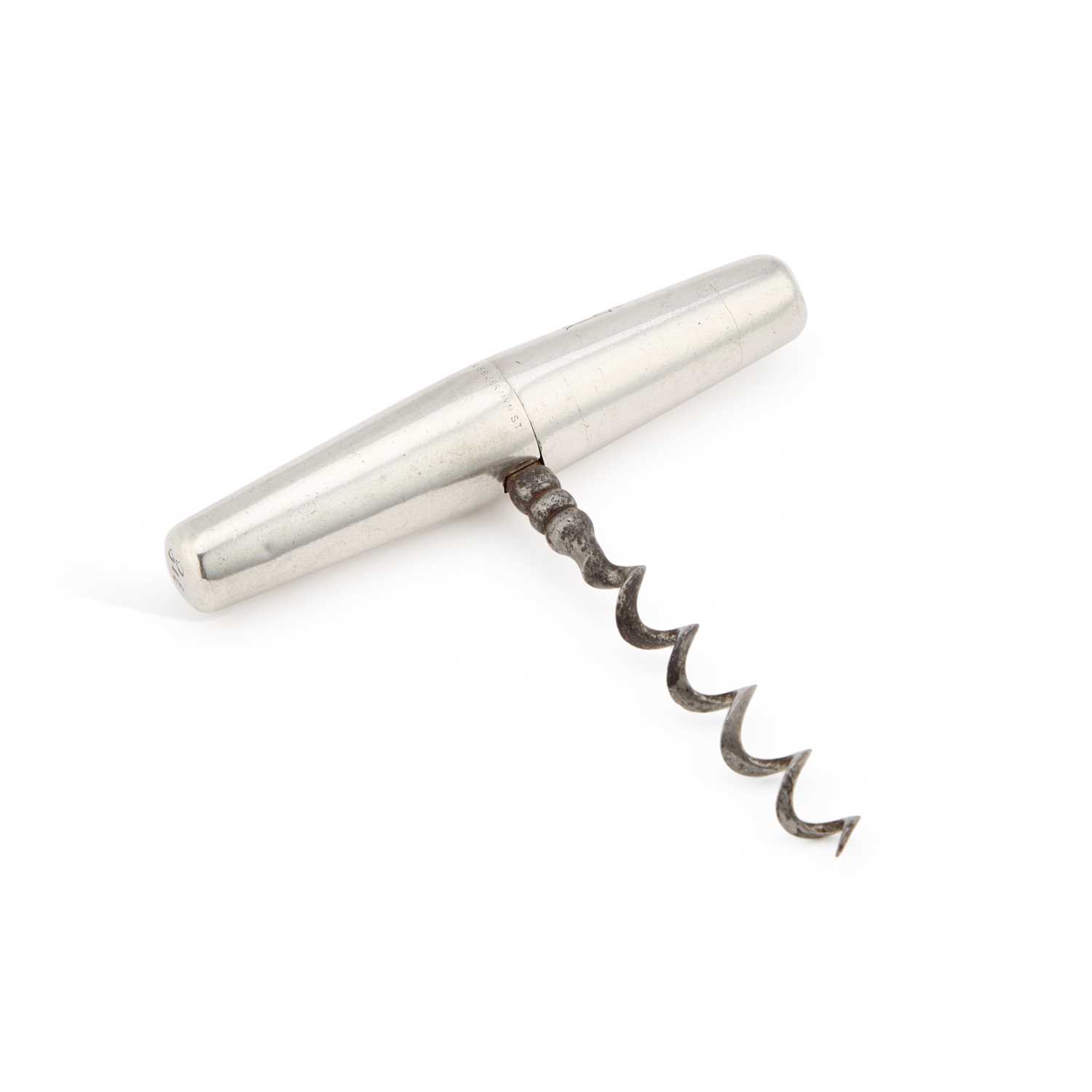 Lot 248 - A VICTORIAN SILVER CORKSCREW