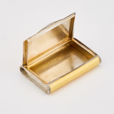 Lot 236 - AN EARLY 20TH CENTURY CONTINENTAL SILVER AND ENAMEL SNUFF BOX