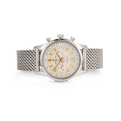 Lot 319 - A GENTS STEEL BREITLING TRANSOCEAN LIMITED EDITION WATCH