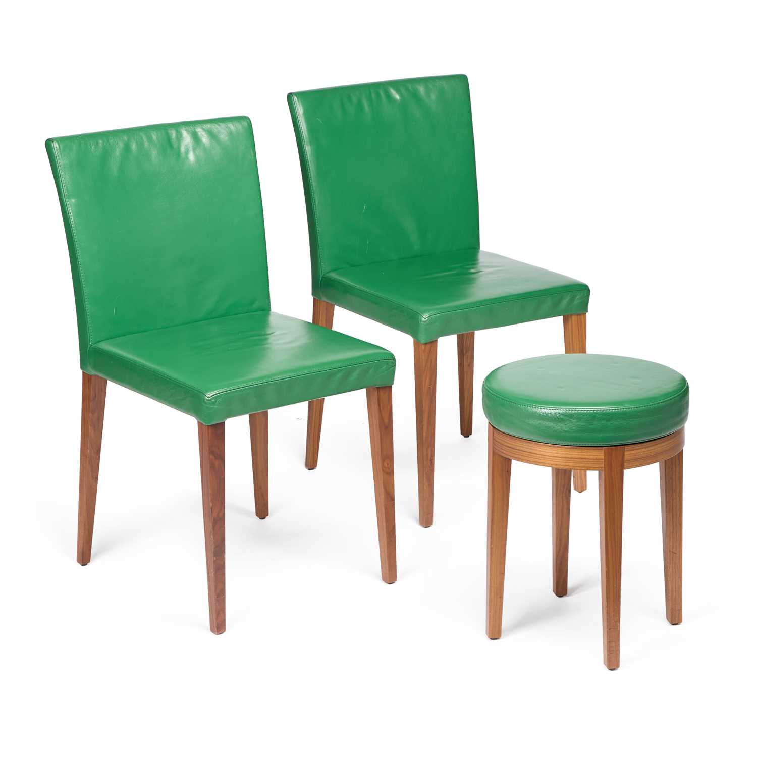 Lot 737 - A PAIR OF ROLEX BOUTIQUE CHAIRS AND A STOOL