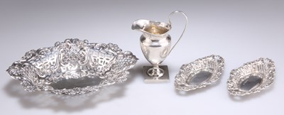 Lot 1333 - A SMALL GROUP OF SILVER, VICTORIAN AND LATER