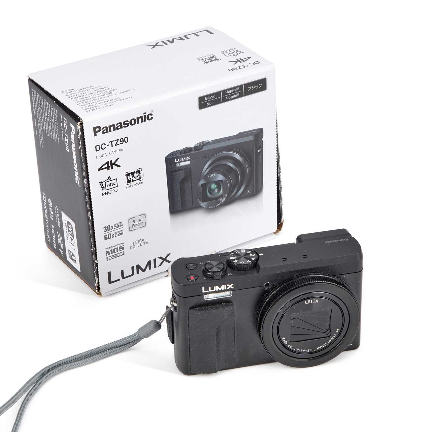 Lot 365 - A PANASONIC LUMIX DC-TZ90 DIGITAL CAMERA