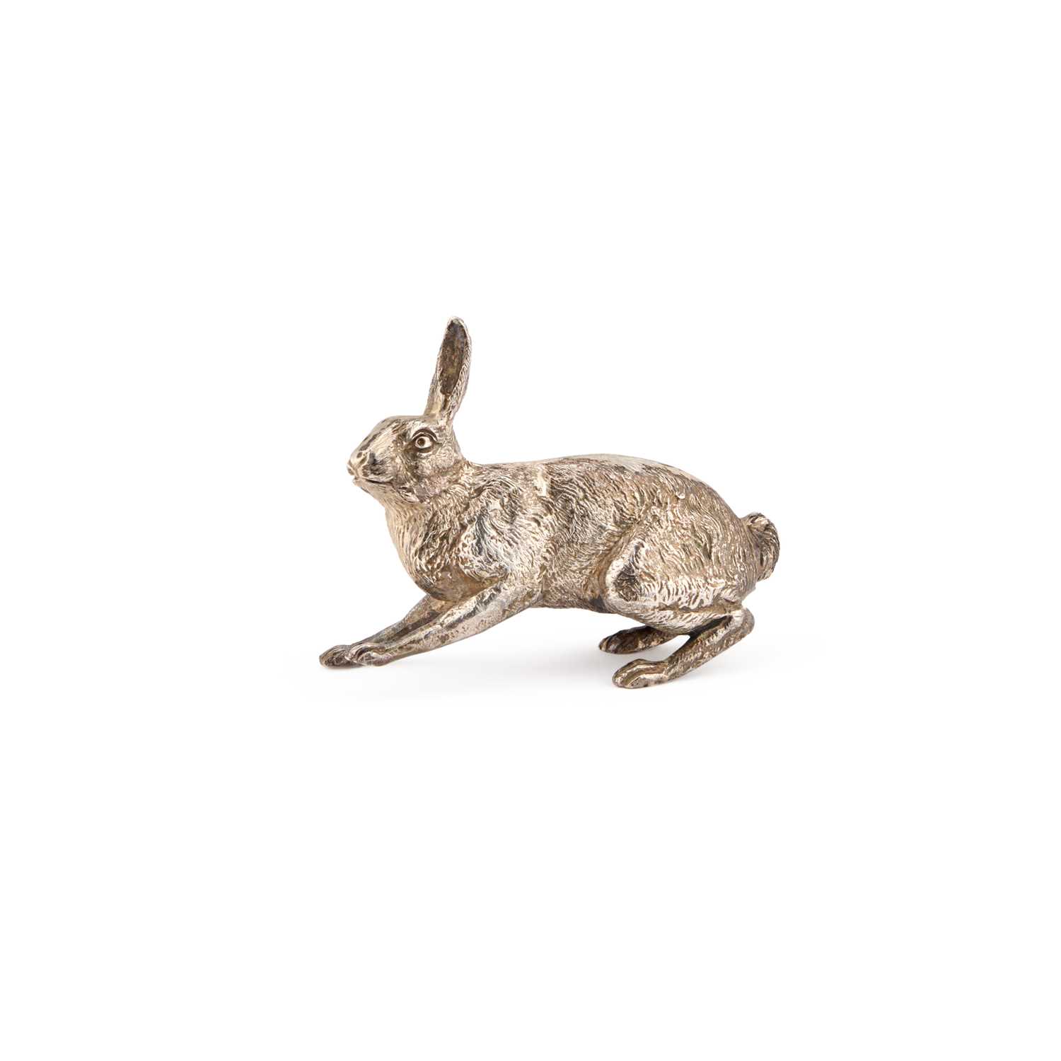 Lot 246 - AN ELIZABETH II SILVER MODEL OF A HARE