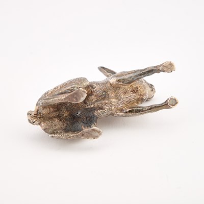Lot 246 - AN ELIZABETH II SILVER MODEL OF A HARE