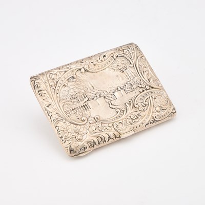 Lot 109 - AN EDWARDIAN SILVER CARD CASE