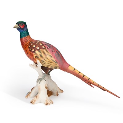Lot 84 - A LARGE SPODE MODEL OF A COCK PHEASANT