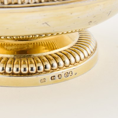 Lot A FINE GEORGE III SILVER-GILT TWO-HANDLED SUGAR BASIN