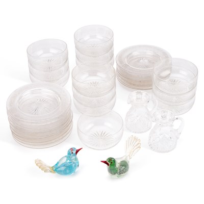 Lot 48 - A LARGE COLLECTION OF EDWARDIAN COUNTRY HOUSE GLASS