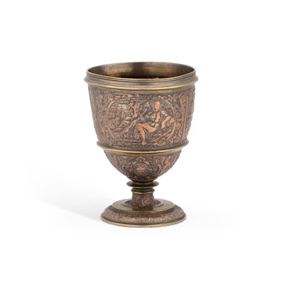 Lot 182 - AN ELKINGTON & CO COPPER GOBLET