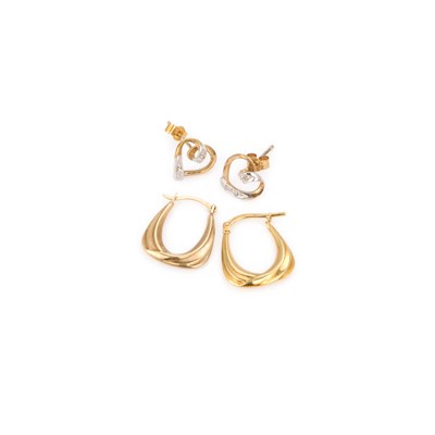Lot 344 - TWO PAIRS OF EARRINGS