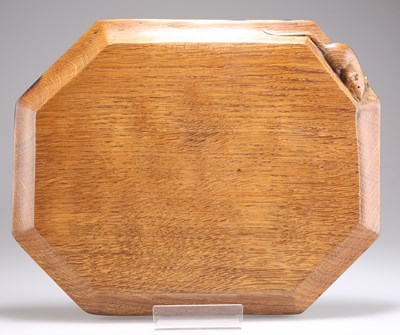 Lot 426 - ROBERT THOMPSON OF KILBURN, A MOUSEMAN OAK BREAD BOARD