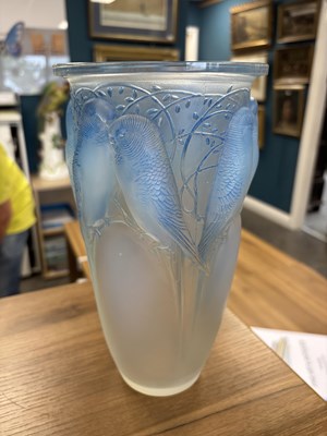 Lot 25 - RENÉ LALIQUE (FRENCH, 1860-1945), A 'CEYLAN' VASE