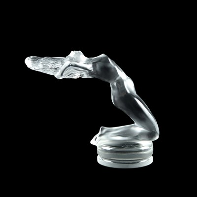 Lot 23 - RENÉ LALIQUE (FRENCH, 1860-1945), A 'CHRYSIS' CAR MASCOT