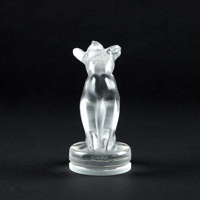 Lot 23 - RENÉ LALIQUE (FRENCH, 1860-1945), A 'CHRYSIS' CAR MASCOT