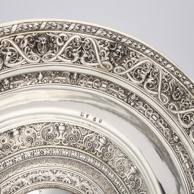 Lot A MASSIVE RENAISSANCE REVIVAL SILVER CHARGER